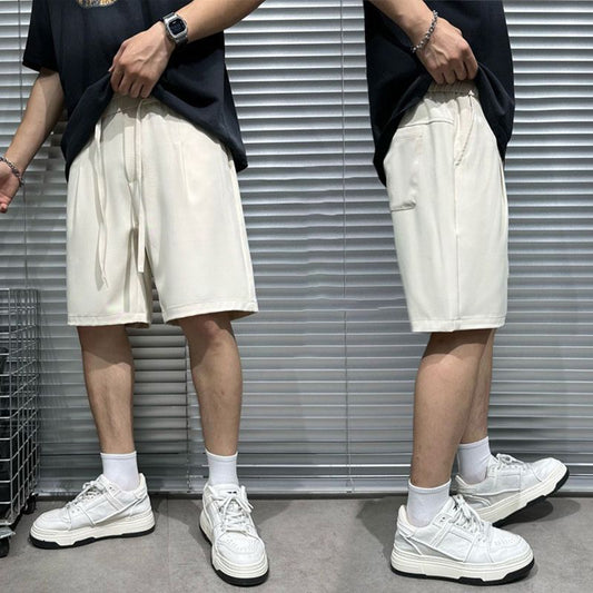 Clásicos pantalones cortos de seda de hielo para hombres