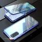 Funda magnética de vidrio templado de doble cara para Samsung teléfono