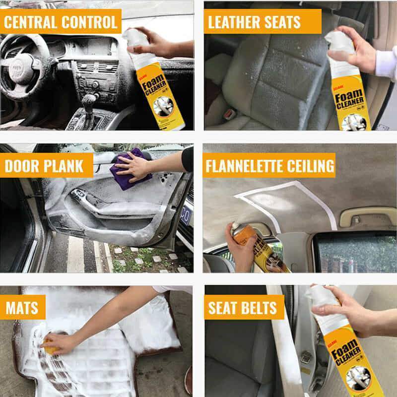【Venta caliente-COMPRE 3 OBTENGA 2 GRATIS】Espuma limpiadora para el hogar Spray limpiador multiusos para interiores de coches o electrodomésticos-3