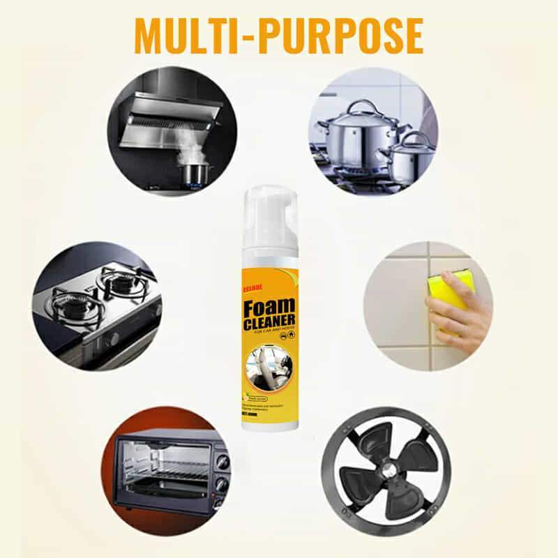 【Venta caliente-COMPRE 3 OBTENGA 2 GRATIS】Espuma limpiadora para el hogar Spray limpiador multiusos para interiores de coches o electrodomésticos-7