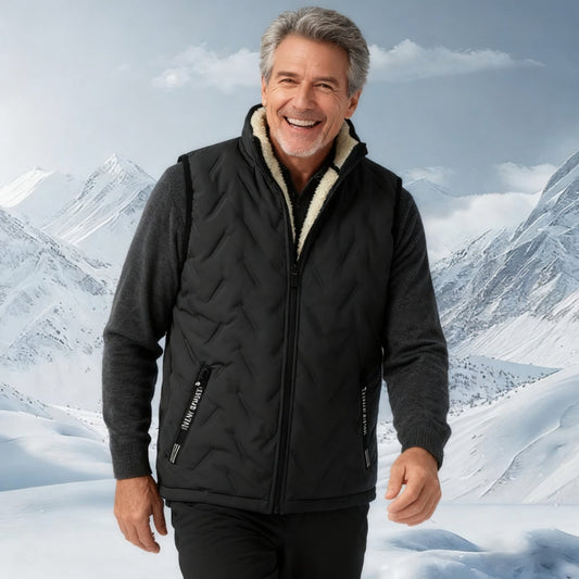 ✨️❄️Chaleco acolchado sin mangas, cálido y desenfadado, para el invierno, con forro polar.