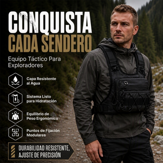 🔥Oferta Caliente 50% DESCUENTO🔥Chaleco Táctil Frontal y Trasero para Ciclismo – Listo para Hidratación, 3L de Almacenamiento, Malla Transpirable 🏃