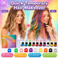 🎉🔥Último Día 72% DTO - 🌈Set de Aplicadores de Tiza Temporal para el Cabello de 12 Colores🎁-¡Listo para Navidad!🎅