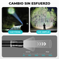 Mini linterna LED recargable de alto brillo.