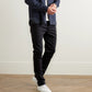 Pantalones casuales de color sólido de corte ajustado para hombre