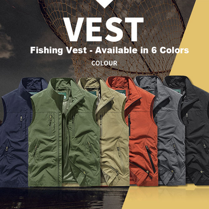 Chaqueta chaleco sin mangas extragrande para hombre con bolsillos