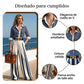 Set de dos piezas de camisa de rayas y pantalones anchos de mujer