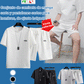 Conjunto de camiseta de manga corta y pantalones cortos de ajuste holgado para hombres