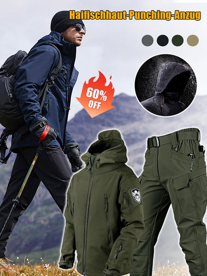 🧥❄️ Conjunto Táctico Softshell de Chaqueta y Pantalones – Impermeable, Antiviento y Aislante, Listo para Invierno y Terreno Exigente 🏔️🔥