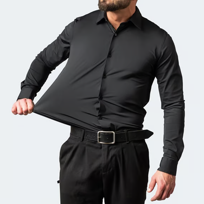 👔🌞 Camisa elástica antiarrugas para hombre