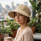 ⏳¡ÚLTIMO DÍA DE OFERTA!!🎁✨Sombrero solar elegante plegable para mujer UPF 50+ – Sombrero cubo de algodón de ala ancha con solapa protectora para cuello y correa regulable 🌞🇬🇧 | Compacto, transpirable e ideal para playa