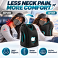 ✈️ Almohada de viaje ergonómica hinchable con hueco en el centro – Acabado flocado en PVC, inflado rápido, con bolsa de almacenamiento ✨