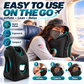 ✈️ Almohada de viaje ergonómica hinchable con hueco en el centro – Acabado flocado en PVC, inflado rápido, con bolsa de almacenamiento ✨