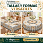 📢📢50% OFF !! ⏰Mantel Floral en Relieve Elegante e Impermeable