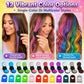 🎉🔥Último Día 72% DTO - 🌈Set de Aplicadores de Tiza Temporal para el Cabello de 12 Colores🎁-¡Listo para Navidad!🎅