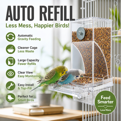 🎉Oferta por tiempo limitado - 50 % de descuento 🐦Comedero automático para pájaros (sin ensuciar)