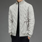 Regalo cálido: chaqueta de cuello alto cálida y gruesa informal de invierno para hombre