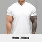 Camiseta de entrenamiento de manga corta elástica y ajustada de alta calidad para hombre
