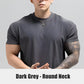 Camiseta de entrenamiento de manga corta elástica y ajustada de alta calidad para hombre