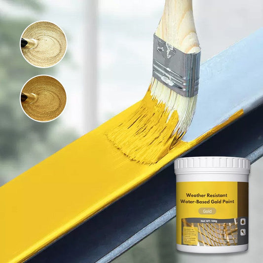 🔥✨ ¡50% OFF por Tiempo Limitado! Pintura Dorada al Agua con Efecto Metálico Premium – Brillo Profesional 🎨💎