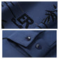 Camisa de manga larga estampada casual de moda para hombre