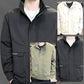 Chaqueta elegante con cremallera completa para hombre