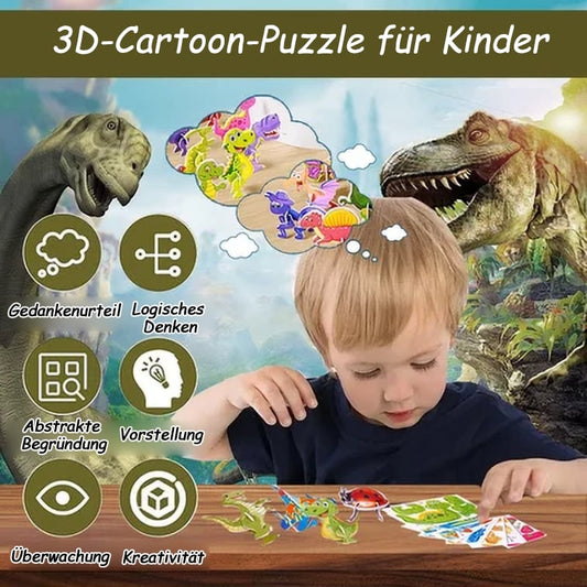 🔥Oferta especial 2026🔥 Rompecabezas de dibujos animados 3D para niños de 25 piezas ✨
