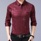 Camisa fina sin planchado para hombre