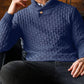 Suéter texturizado de cuello alto para hombre