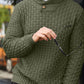 Suéter texturizado de cuello alto para hombre