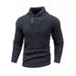 Suéter texturizado de cuello alto para hombre