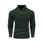 Suéter texturizado de cuello alto para hombre
