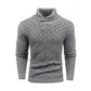 Suéter texturizado de cuello alto para hombre