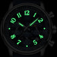 Reloj de cuarzo luminoso resistente al agua para hombre.