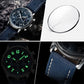 Reloj de cuarzo luminoso resistente al agua para hombre.
