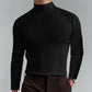 🔥¡50% de descuento! Camiseta de cuello alto Ultimate Comfort para hombre: elástica, transpirable y ajustada, ideal para el gimnasio y uso diario.