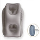 ✈️ Almohada de viaje ergonómica hinchable con hueco en el centro – Acabado flocado en PVC, inflado rápido, con bolsa de almacenamiento ✨