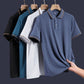Camisas de lapella de seda helada para hombres