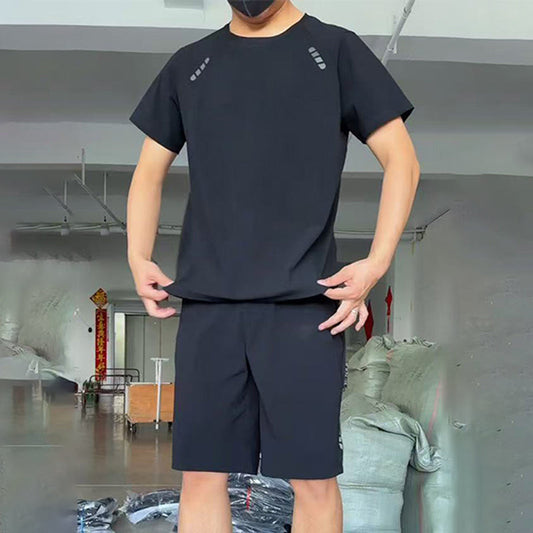 Conjunto de 2 piezas de camiseta casual ligera para hombre