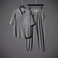 Conjunto de Top y Pantalones Jogger con Cuello en V para Hombre
