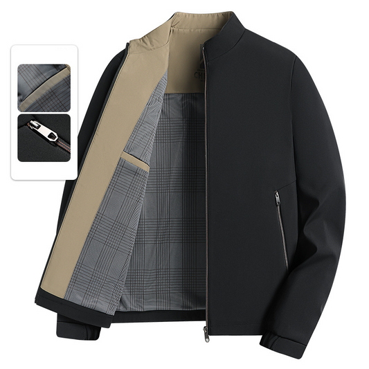Chaqueta informal de cuello alto para hombre