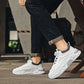 Zapatillas deportivas ligeras y elegantes de piel sintética para hombre
