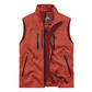 Chaqueta chaleco sin mangas extragrande para hombre con bolsillos