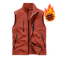 Chaqueta chaleco sin mangas extragrande para hombre con bolsillos