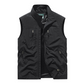 Chaqueta chaleco sin mangas extragrande para hombre con bolsillos