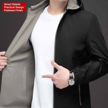 Chaqueta ligera casual con cremallera para hombres ( Envío gratuito )