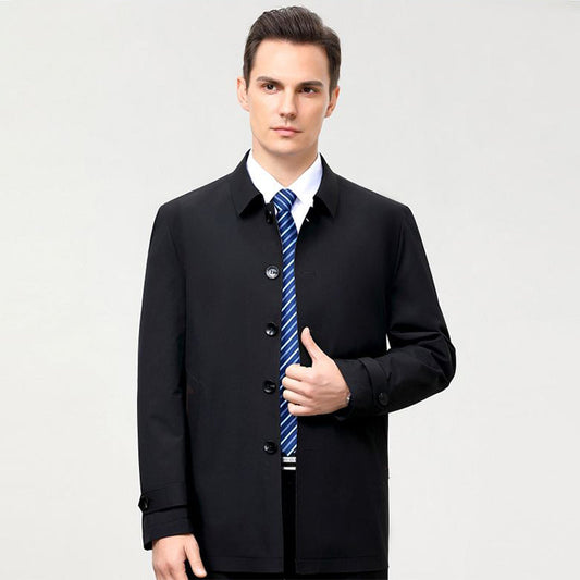 Blazer casual de corte recto para hombre