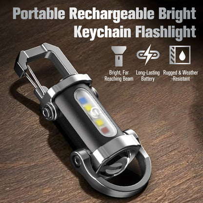 💡Linterna Llavero Recargable USB-C | Mini Linterna EDC 500 Lúmenes, Impermeable IPX6⚡⚡