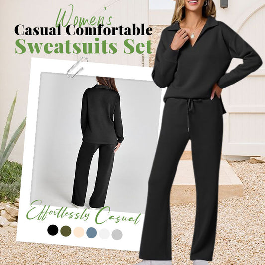 👚 Conjunto de chándal informal para mujer: suave y transpirable para descansar o hacer deporte, ajuste relajado con estilo moderno 🌸📦