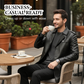 Abrigo de piel sintética de longitud media para hombre